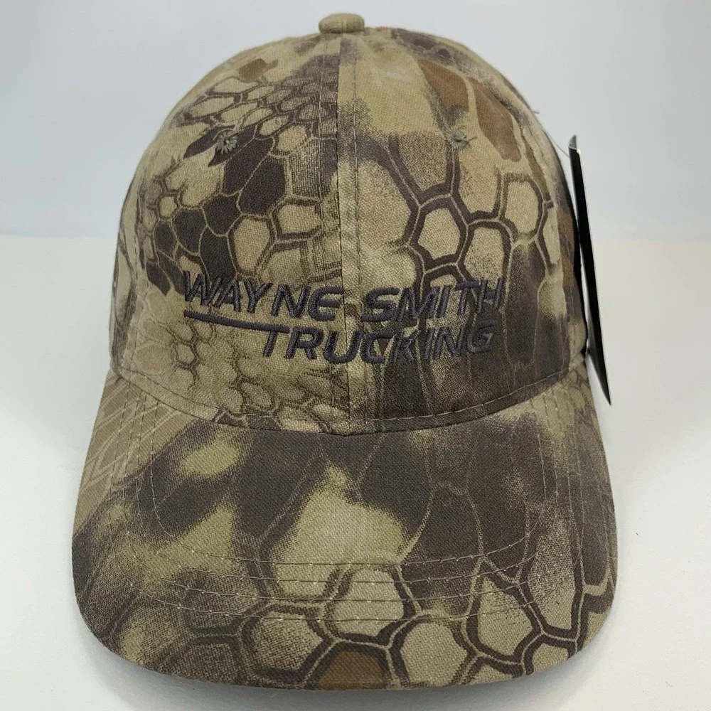 Wayne Smith Trucking Hat Kryptek Camo Strapback Outdoor Cap Baseball Cap w/ Tag